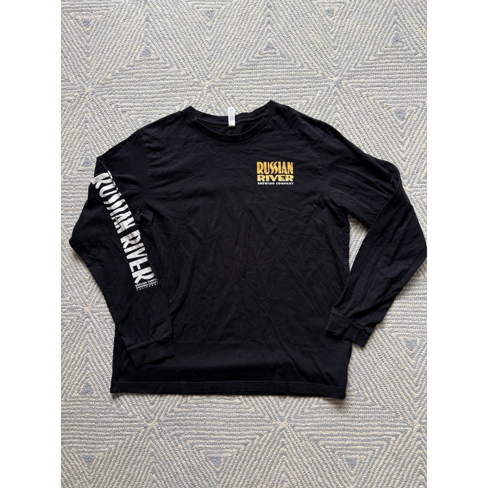 Russian River Brewing Company Long Sleeve Graphic T-Shirt - Black -‎ XL